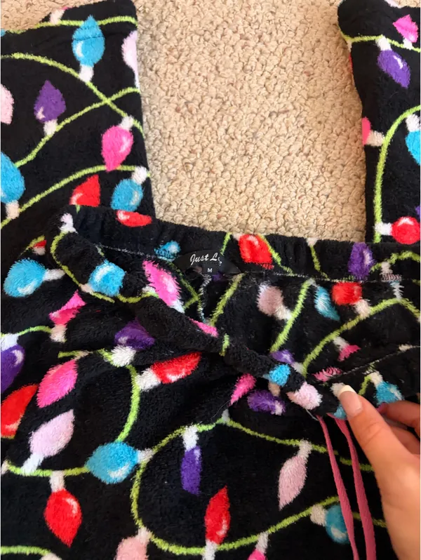 Soft Christmas pajama pants Black - Image 3