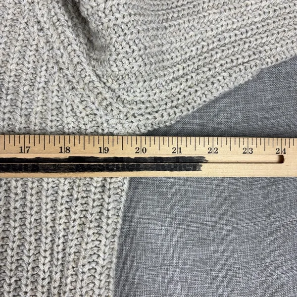 Oui Sweater Womens 12 Beige Crew Neck Long Sleeve Chunky-Knit Pullover - Image 6
