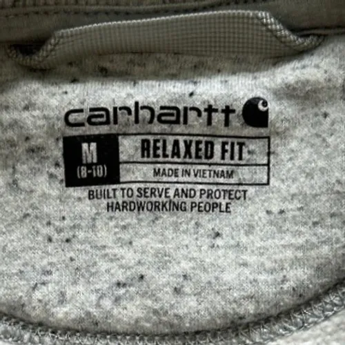 Carhartt Relaxed Fit Midweight Crewneck Block Logo Sleeve Graphic Sweatshirt M - Image 5