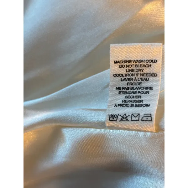 Billabong Womens Double Breasted Pea Coat Cream Oatmeal Cotton Blend Jacket M - Image 3