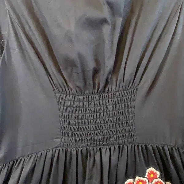 Anthropologie Floreat Embroidered Floral Dress Size Small - Image 7