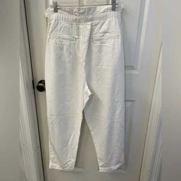 Free People White  Drawstring Pants - Image 6