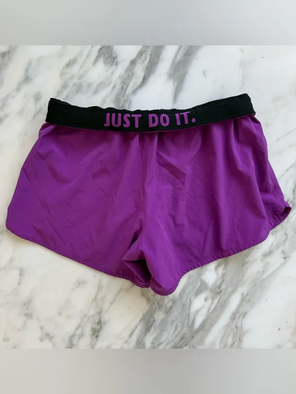Nike Women's Purple Dri-FIT Running Shorts • Sz M - Image 3