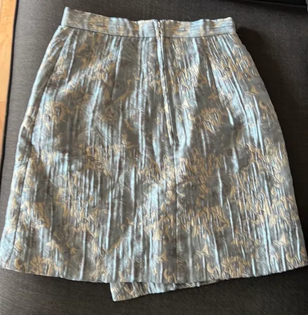 Mini Skirt - Blue And Gold - Image 2