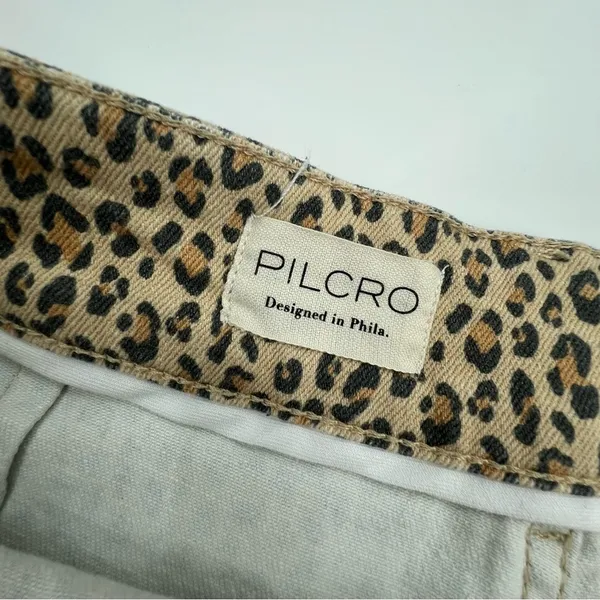 Anthropologie Pilcro The Wanderer Mid Rise Relax Leg‎ Jeans Leopard Size 31 - Image 8