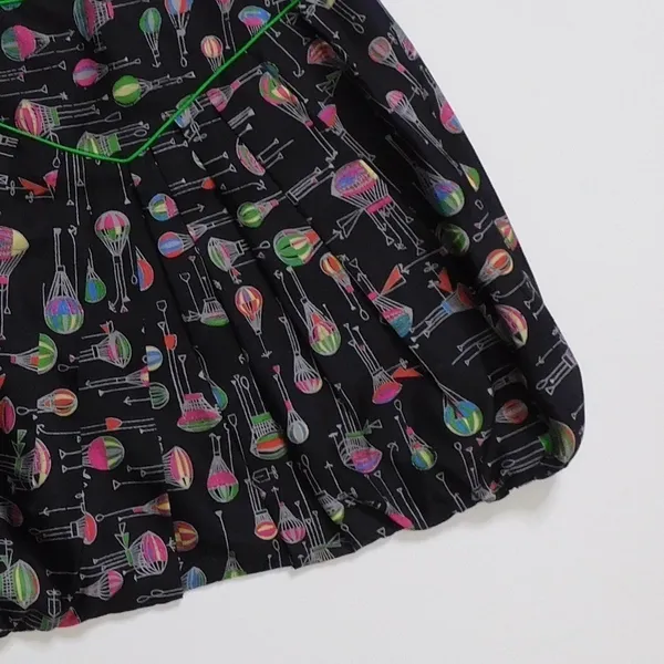 Anthropologie ANNA SUI Montgolfier Silk Skirt Hot Air Balloon Print Size 6 - Image 5