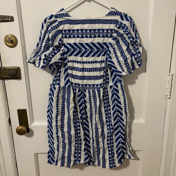 Old Navy Blue and White Dress - Image 3