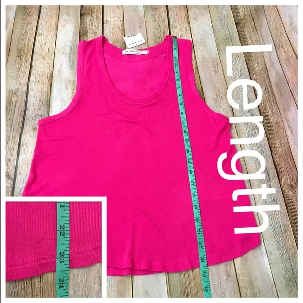 NWT Free People Take the Plunge Fuchsia Tank Top - Fuchsia - Small - Image 4