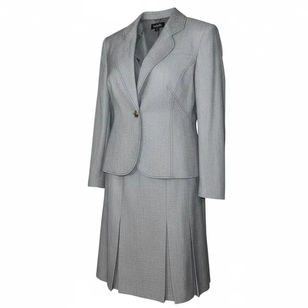 Isabelle Gray 2 Piece Woven Fabric Tailored Career Suit Size 14 - Image 4
