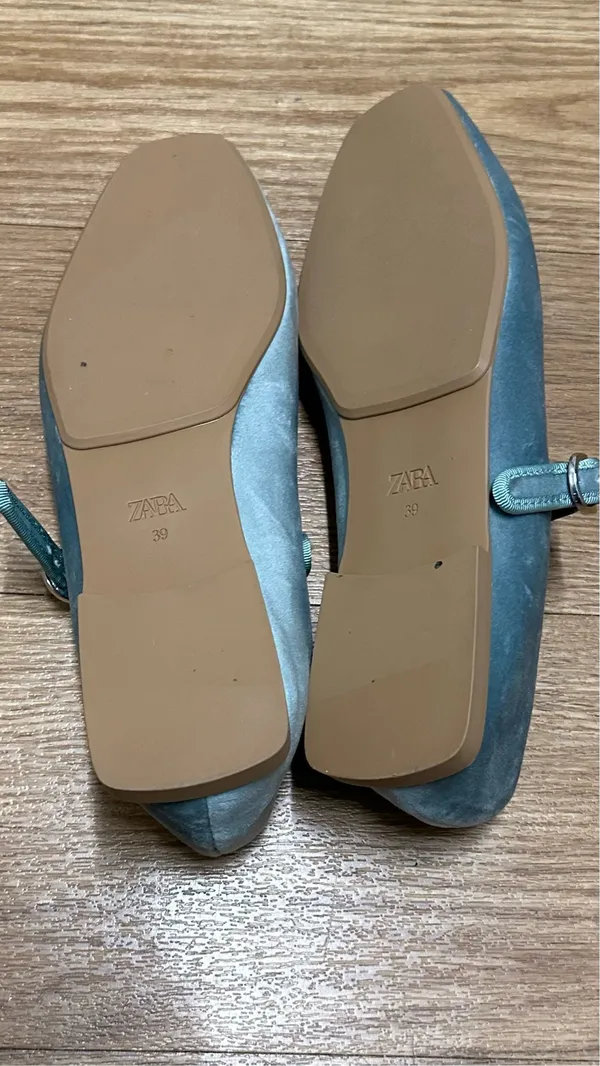ZARA flat velvet ballet shoes - Image 8