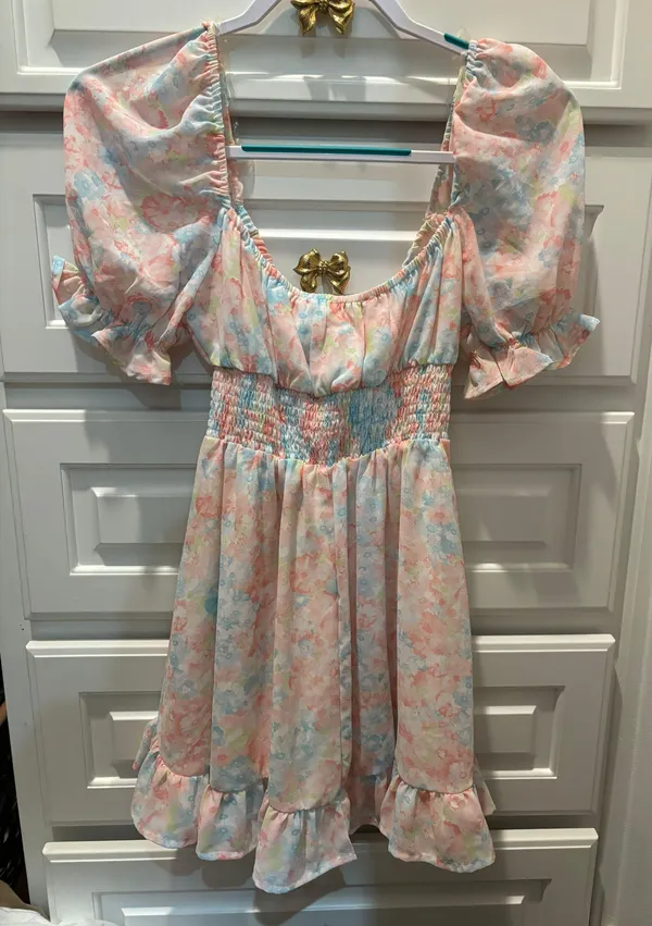 Floral Pastel Sundress Multi - Image 2