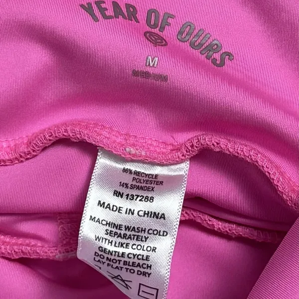 Year of Ours‎ Court Skort Hot Pink Ruched Athletic Tennis Pickleball Golf M - Image 8
