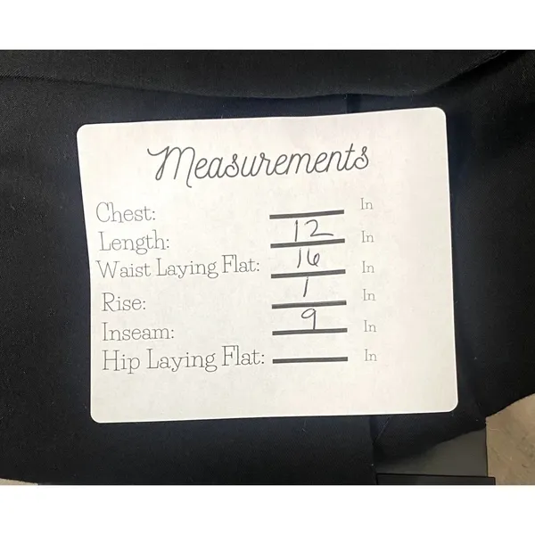Zara Symmetrical Wrap Style Envelope City Skort Pockets Back Zipper S Black - Image 7
