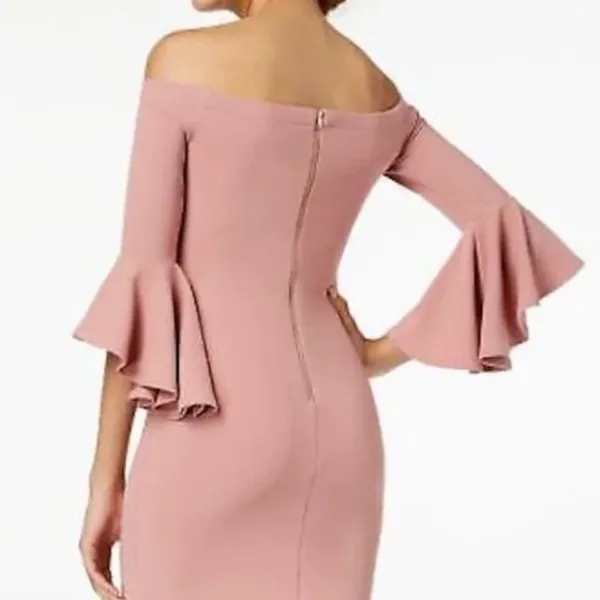 Teeze Me Dress Core Social Mauve Off Shoulder Size 5/6 - Image 3