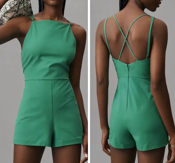 Anthropologie Maeve Strappy Micro Romper, Size XS - Image 2