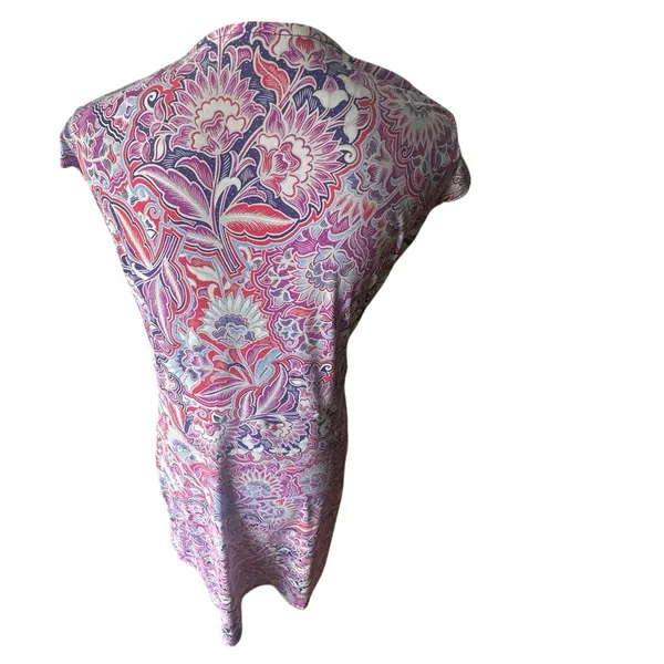 Title Nine Amelia Dress Purple & Pink Floral Print - Image 5