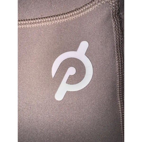Peloton‎ Womens High Waisted Biker Shorts Brown Taupe Side Pockets Size S - Image 4