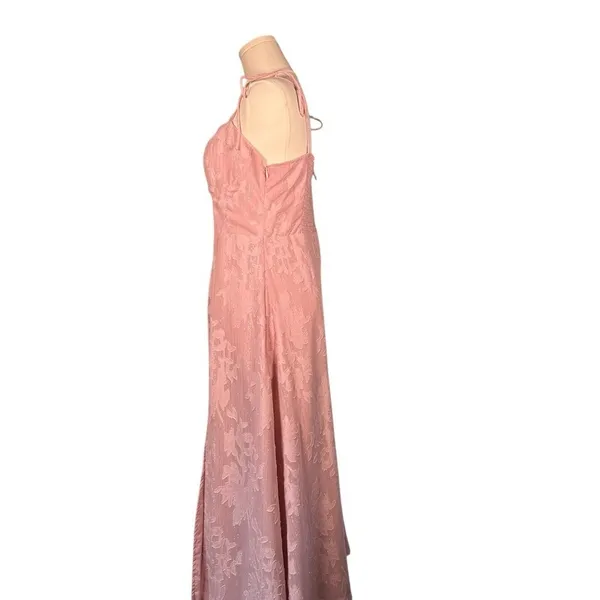 Lulu's Light Pink Floral‎ Midi Dress - Image 3