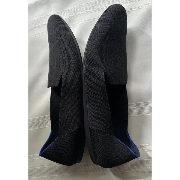 Rothy's The Loafer Black Round Toe Knit Ballet Flats Women's Size W12/EU 43 - Image 6