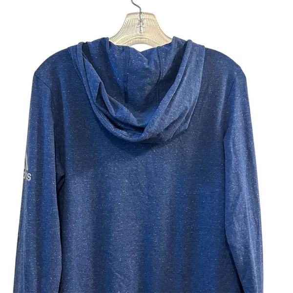 Adidas‎ Women's Blue Hoodie Pullover Sweatshirt Size S Casual Fall - Image 6