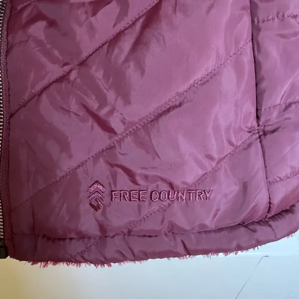 Free Country Womens Reversible Brick Red‎ Vest Small - Image 3