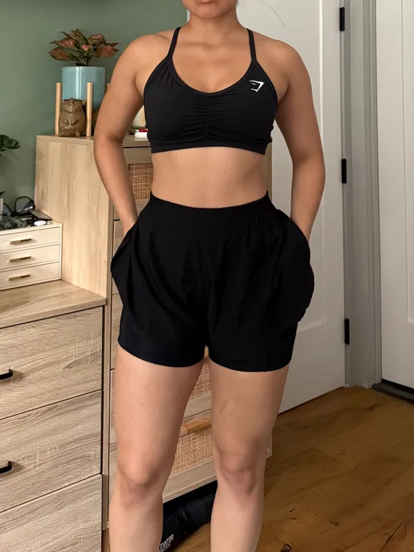 Buffbunny Black Women's Layered Athletic Shorts - Image 2