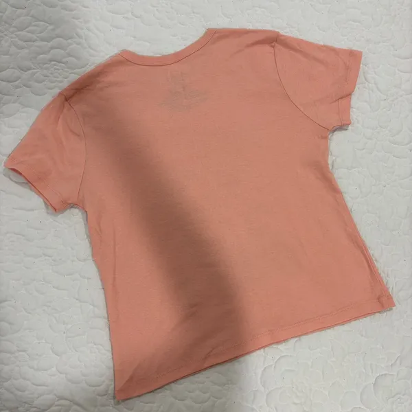 Mighty Fine Sunflower Graphic Kids T-Shirt - Peach - Image 2