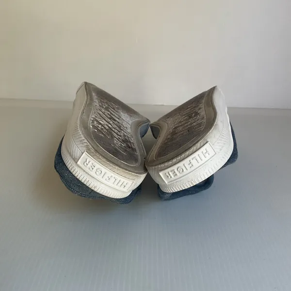 Tommy Hilfiger Women’s Denim Slip On Mule Sneakers Size 5.5 Blue Flag Logo - Image 10