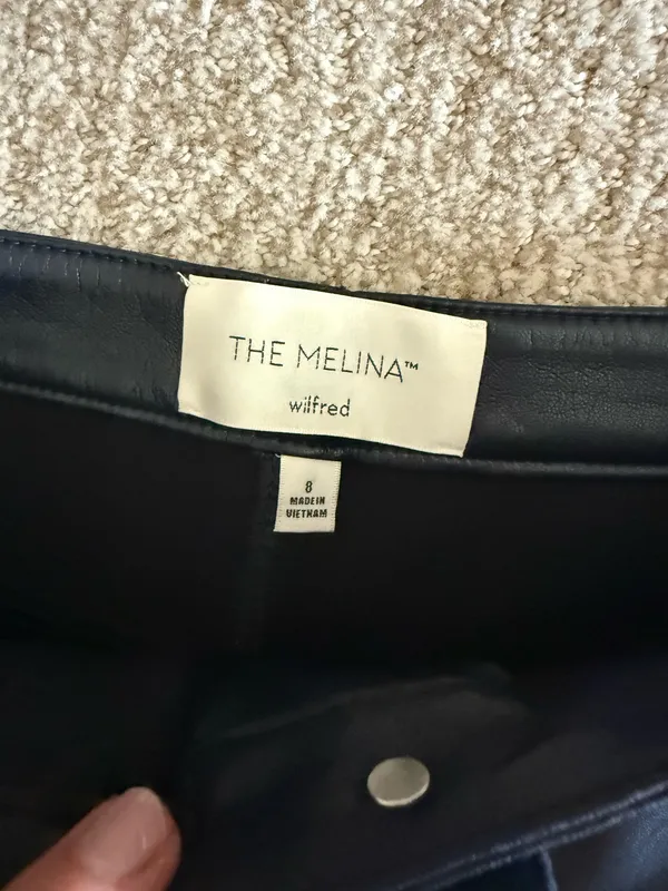 Aritzia Wilfred Leather Pants Melina - Image 2