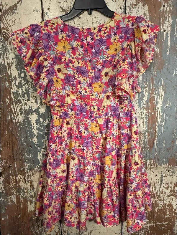 Entro floral mini v-neck dress, size Small - Image 6