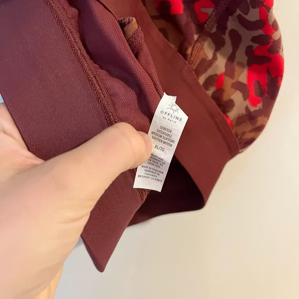 Offline by Aerie Medium Support Sports Bra- Animal print- Size XL - Image 7