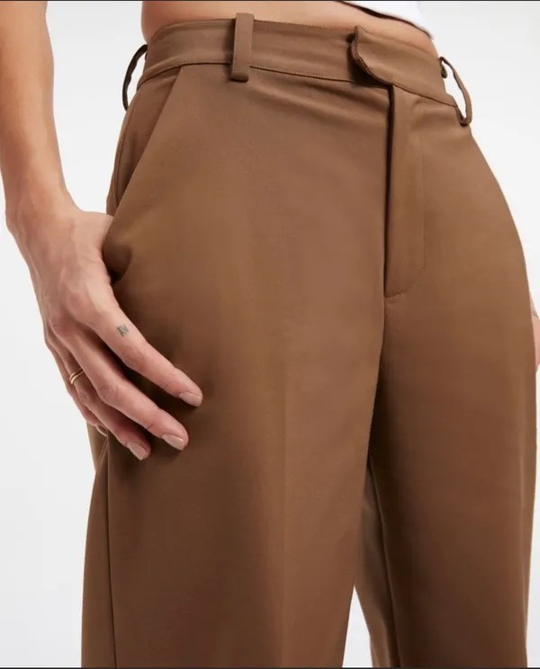 Good American // NWT Sepia Woven Trousers - Image 3