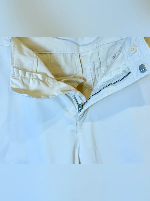 GAP Women's Downtown Mid Rise Khaki Light Beige Straight-Leg Pants Size 10 - Image 5