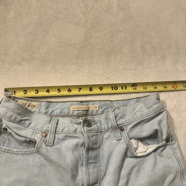 Levi's Waterless Ribcage Straight Ankle Sz 29 - Image 10