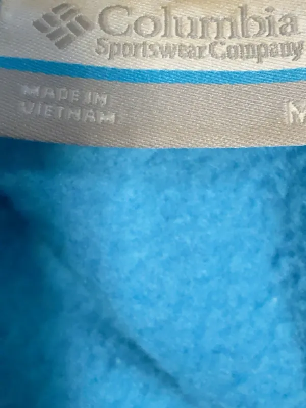 Columbia Women’s M Turquoise Blue Full Zip Fleece Jacket Zip Pockets Outdoor - Image 9