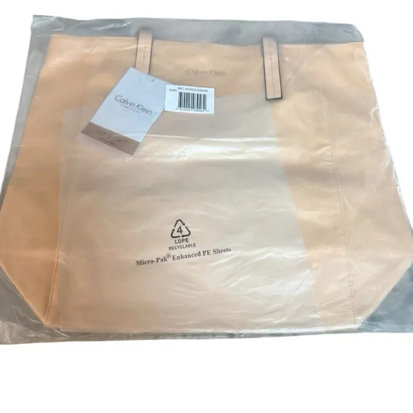 Calvin Klein Fragrance Light Pink Double Handle Beach Travel Tote Bag NIB - Image 9