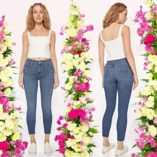 Mother The Looker Ankle Fray in Color Girl Crush Comfort‎ Capsule Summer 28 - Image 2
