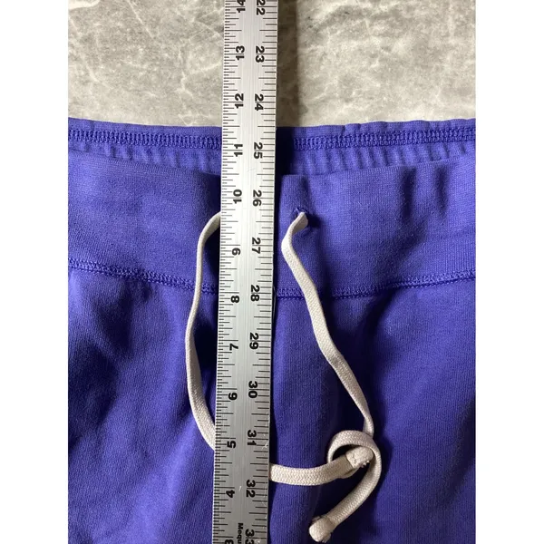 Polo Ralph Lauren Purple Fleece Joggers Womens Medium Pony Logo Sweatpants - Image 5