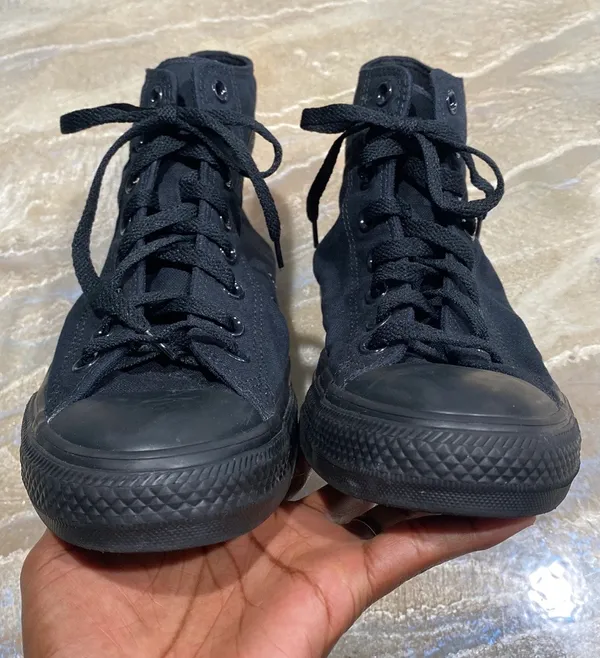 Converse Chuck Taylor All Star Unisex Black Sneakers Women’s 10.5 (See all Pics) - Image 4