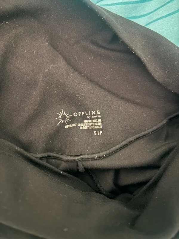 OFFLINE by Aerie Black Leggings High-Rise 7/8 - Image 3