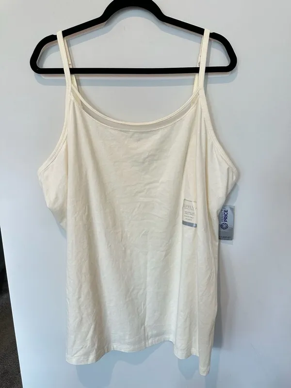 NWT Catherines Suprema Collection Tank Top Size 3X 26/28W Ivory CamisolE - Image 4