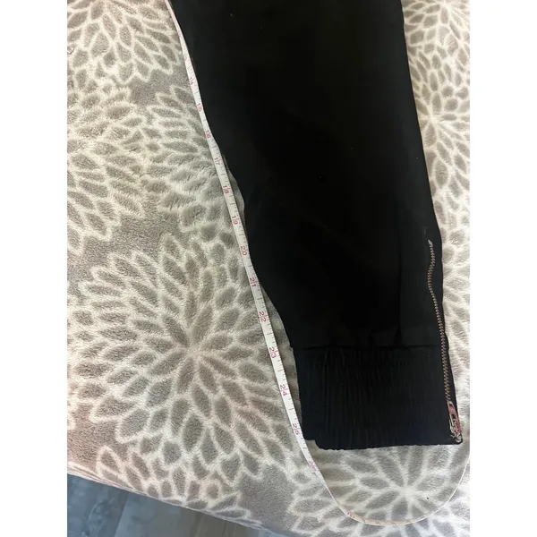 J Brand Black Jogger Pants size 30 Ankle Zip Gorpcore Chic Moto Edgy Streetwear - Image 6