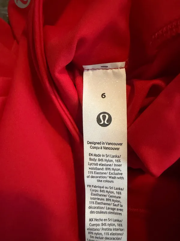 Lululemon Fast and Free HR Short 6” *Pockets Oxford Red 6 NWT - Image 8