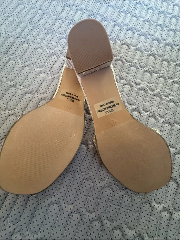 Lulu's Woven Cream Slide Mules - Image 5