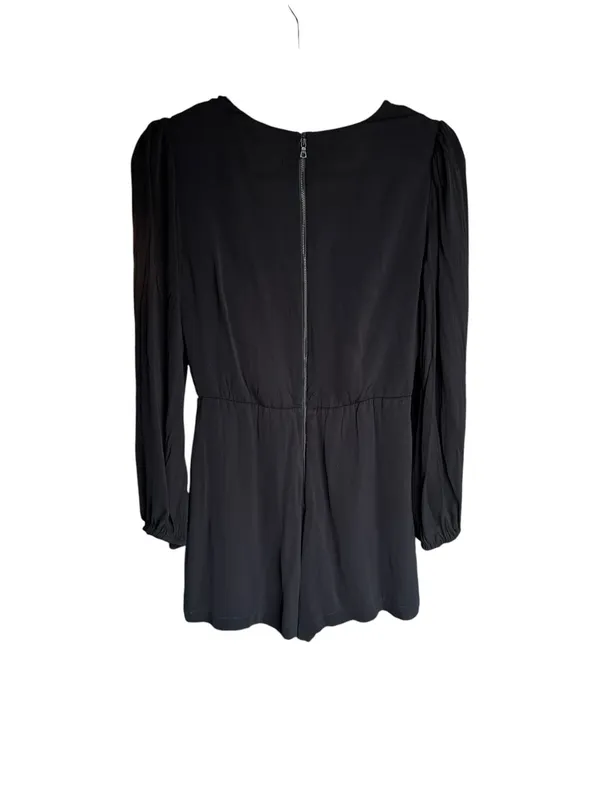 Alice + Olivia - Sinclair Black Long Sleeve Romper Size 6 - Image 4