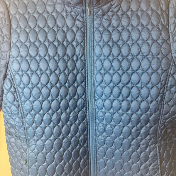 Lands End Womens XL Blue Primaloft‎ Quilted Insulated Full Zip Jacket Coat 18 - Image 2
