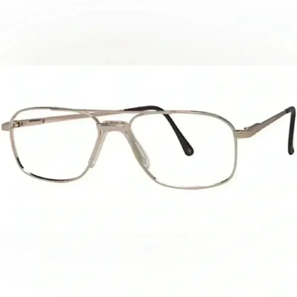 STETSON 178 By Zyloware Eyeglass Frames Gold Aviator Flex Hinge (Frames Only) - Image 2