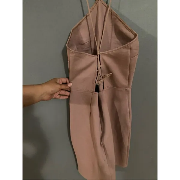 Tobi The Low Down Marsala Bodycon Dress Size Large - Image 8