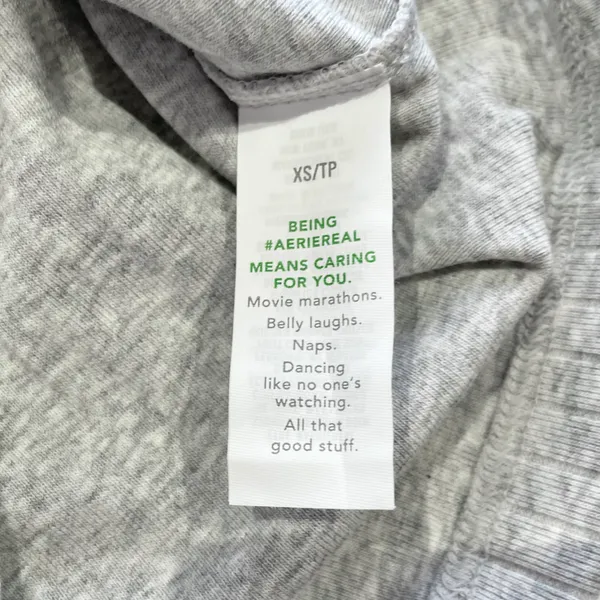 New Aerie Wide Rib Tank Top Medium Heather Gray Size XS - Image 10