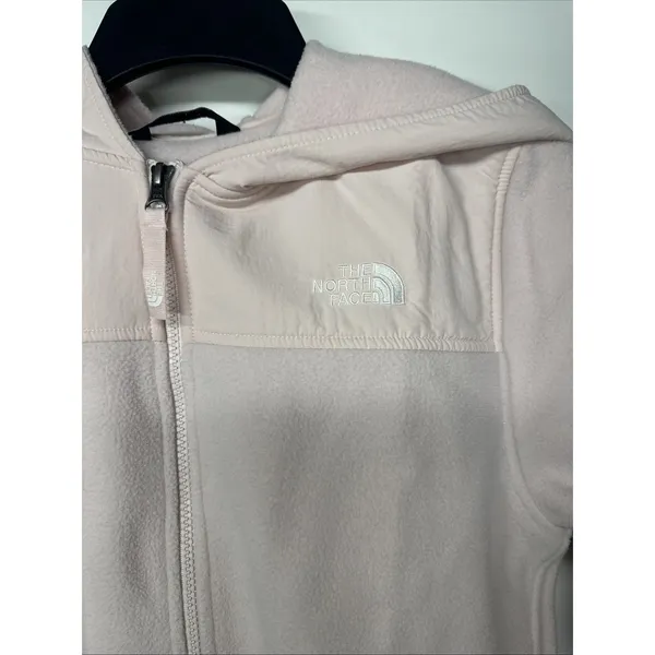The North Face Youth XL 18/20 Hoodie Light Pink Fleece Jacket Girls Full Zip - Image 6